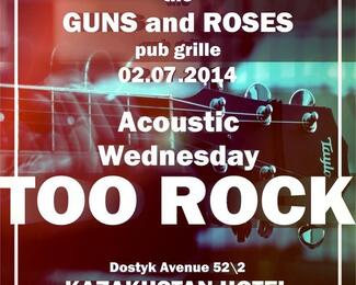 Дуэт «TOO ROCK» 2 июля в Guns&Roses Pub-Grille