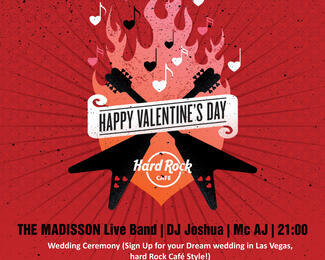 Valentine's Day in Hard Rock Cafe Almaty