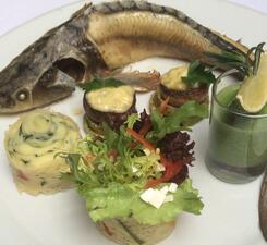 Запечённая стерлядь