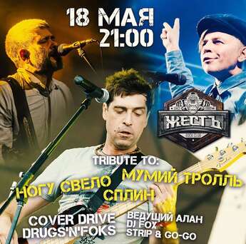 Tribute to «Сплин», «Ногу свело» и «Мумий тролль» 